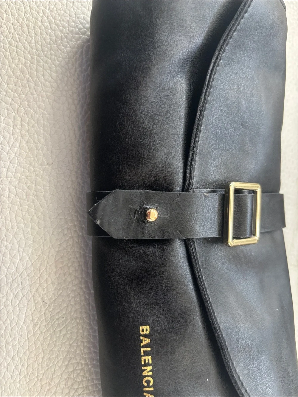 Balenciaga compact leather